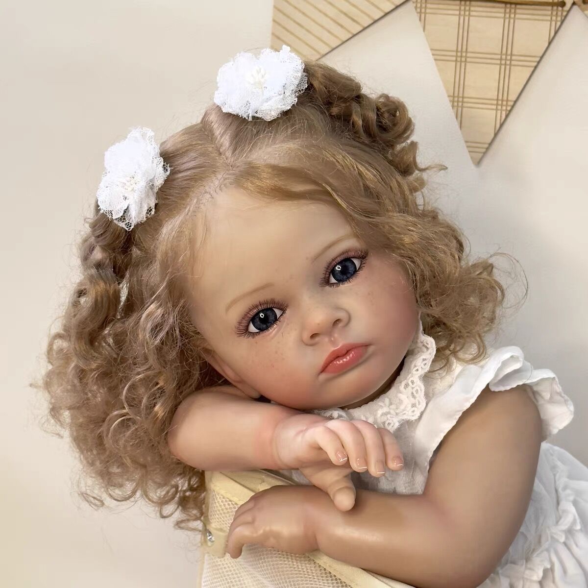 Zero Pam®️Cute Newborn Baby Dolls 23 Inch Realistic Reborn Baby Dolls Soft Body 3D skin Baby Doll Gift for Child Age 3+