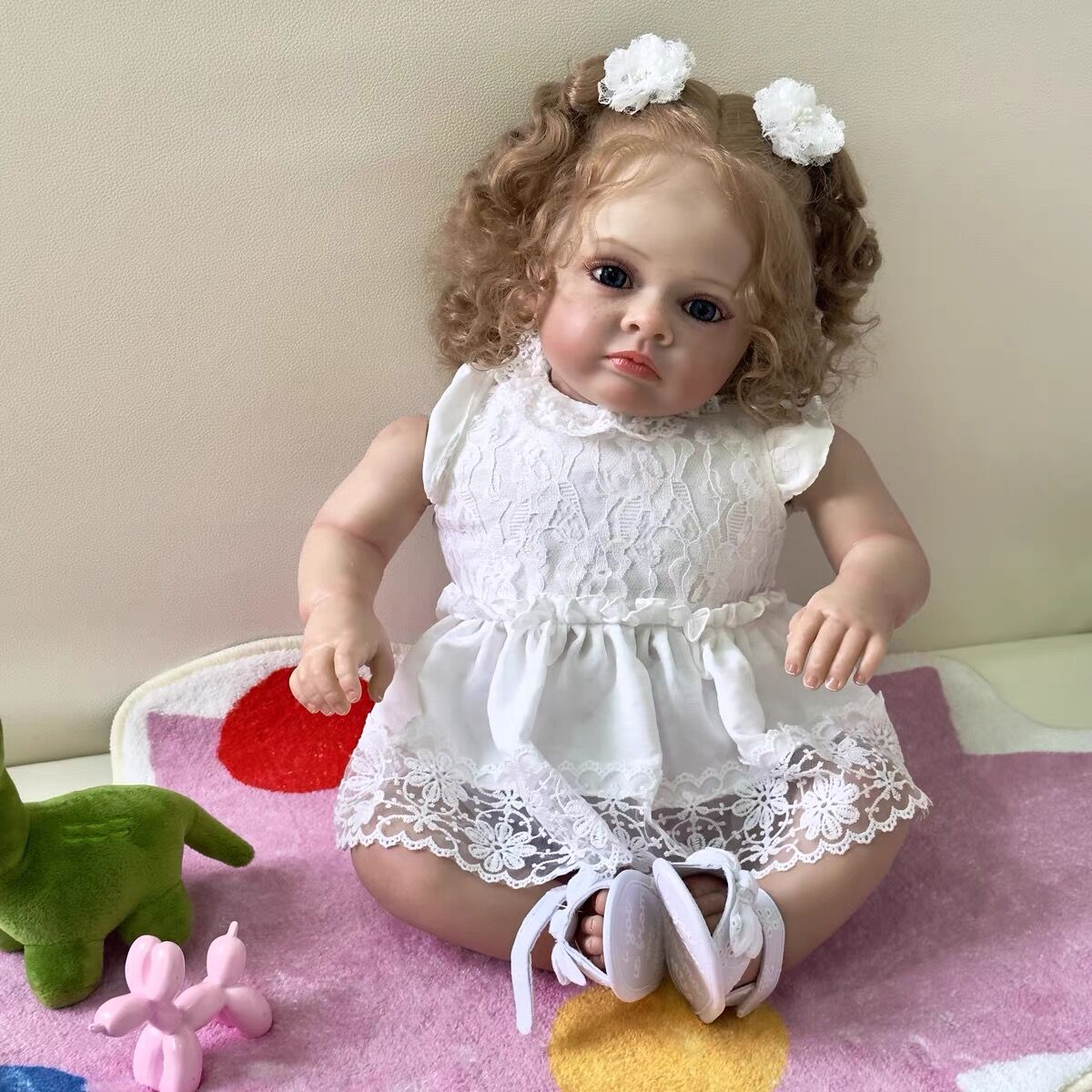 Zero Pam®️Cute Newborn Baby Dolls 23 Inch Realistic Reborn Baby Dolls Soft Body 3D skin Baby Doll Gift for Child Age 3+