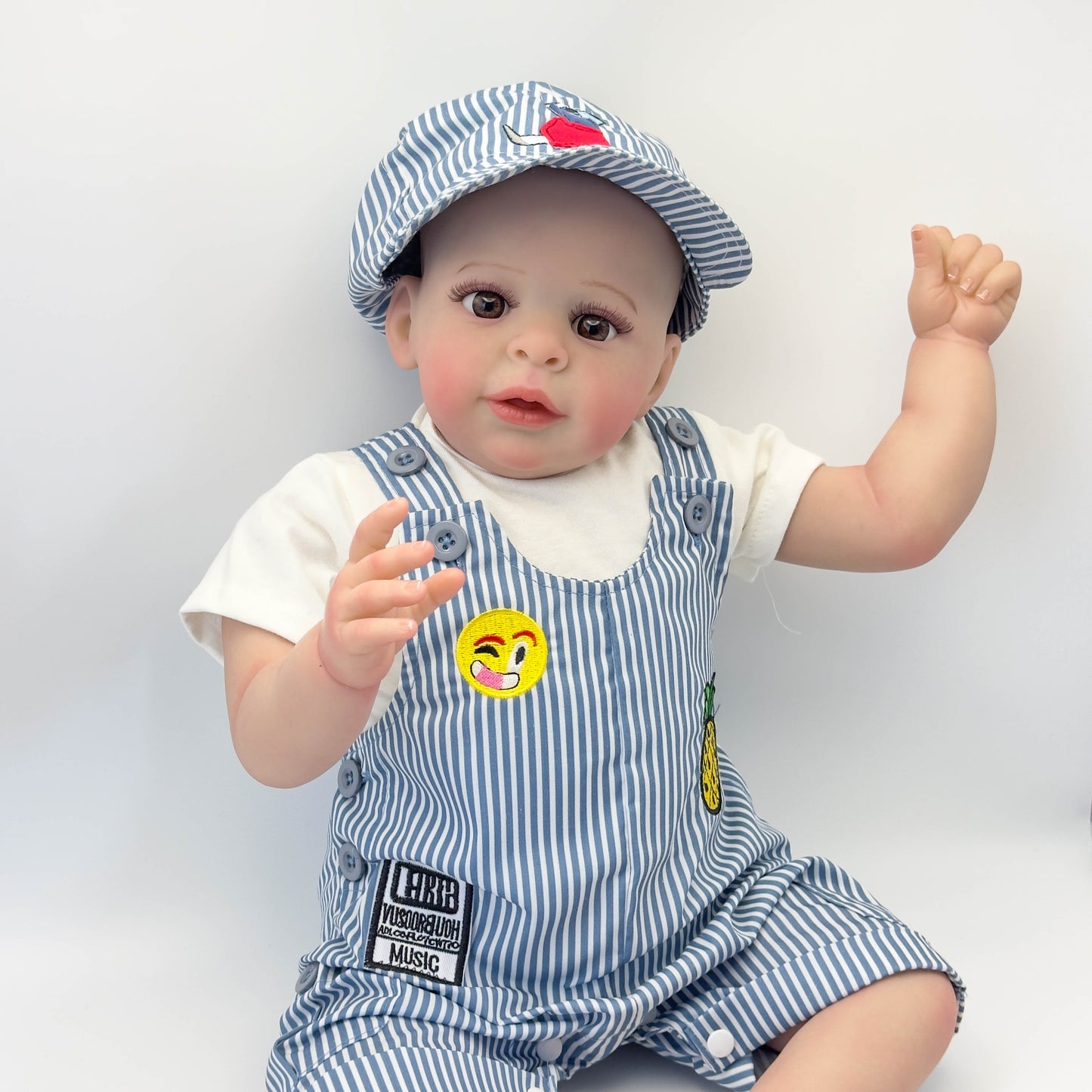 Zero Pam®️Big Lifelike Reborn Baby Dolls Boys 23 Inch Soft Body Vinyl Real Life Newborn Baby Realistic Handmade Cute Reborn Doll Toys Big Baby Size