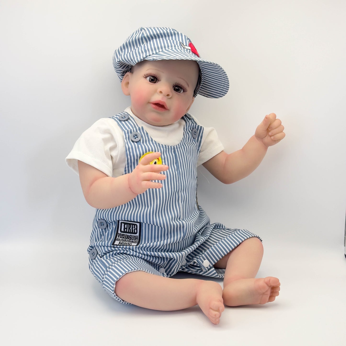 Zero Pam®️Big Lifelike Reborn Baby Dolls Boys 23 Inch Soft Body Vinyl Real Life Newborn Baby Realistic Handmade Cute Reborn Doll Toys Big Baby Size