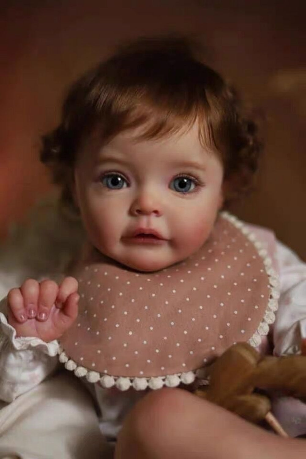 Zero Pam®️24In Lifelike Reborn Baby Dolls Realistic Girls Newborn Baby Dolls with Hand Implanted brown Hair Big Baby Size