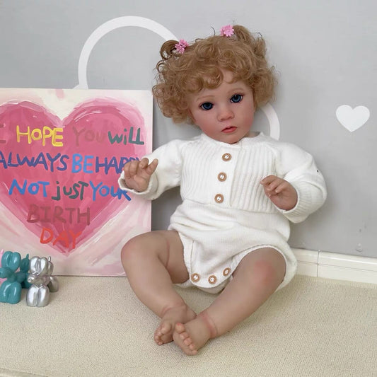 Zero Pam®️60CM Realistic Reborn Baby Dolls Soft Vinyl Handmade Newborn Baby Dolls 3D Skin Doll Baby Big Size Toys Gifts